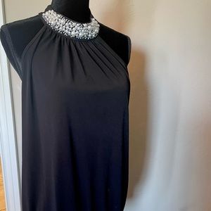 Pearl necked halter top